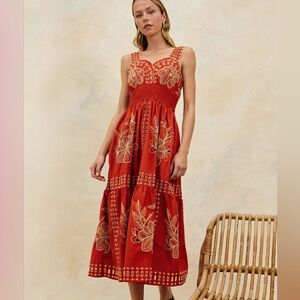 Rails Fawn Dress Medium Terracotta